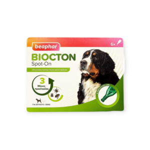 Αντιπαρασιτικές Αμπούλες Σκύλου Beaphar Biocton Spot-on Large Άνω Των 30kg 6τμχ
