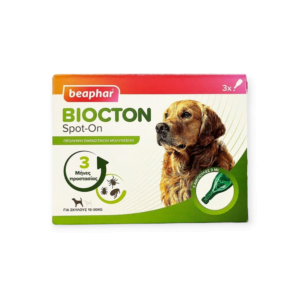 Αντιπαρασιτικές Αμπούλες Σκύλου Beaphar Biocton Spot-on Medium Εώς 15-30kg 3τμχ