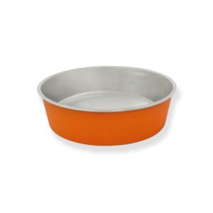 Πιάτο Σκύλου Ανοξείδωτο & Πλαστικό Πορτοκάλι 1.50lt