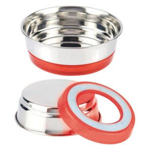 Μπολ Σκύλου Croci Steel Bowl Fluo Red 200 Ml.