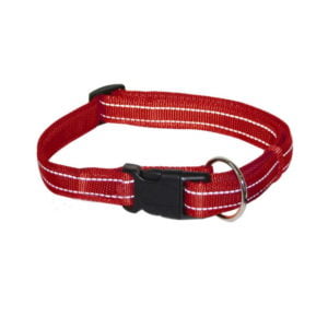Croci Περιλαίμιο Σκύλου Nylon Soft 2 X 35-55cm Κόκκινο