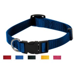 Croci Περιλαίμιο Σκύλου Αυξομειούμενο Nylon Collar 1 X 21-28cm Μπλε