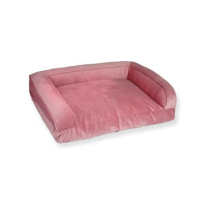 Glee Παραλληλόγραμμο Καναπές – Κρεβάτι Σκύλου Ροζ 70x50x16cm