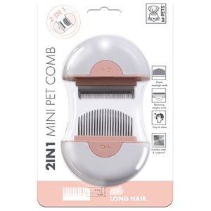 Χτένα Σκύλου 2 IN 1 Mini Pet Comb Ροζ