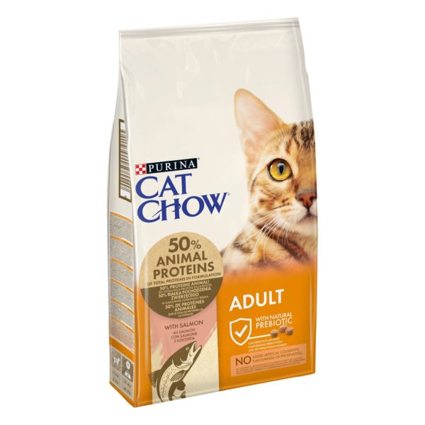 Purina Cat Chow Τροφή Για Ενήλικες Γάτες Με Σολομό