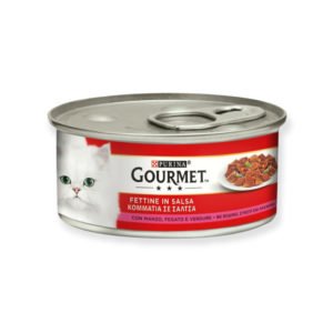 Gourmet Υγρή Τροφή Για Γάτα Με Βοδινό / Συκώτι 195gr