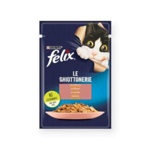 Felix Υγρή Τροφή Γάτας Με Σολομό Σε Ζελέ 85gr