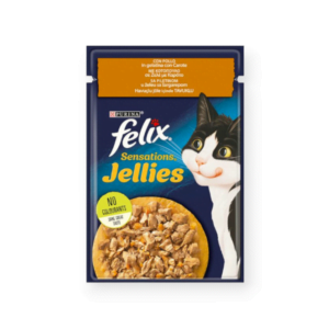 Felix Sensations Υγρή Τροφή Γάτας Κοτόπουλο & Καρότα 85gr