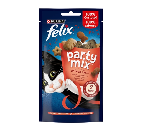 Λιχουδιά Γάτας Felix Party Mix Snacks Mixed Grill 60gr Λιχουδιά Γάτας Felix Party Mix Snacks Mixed Grill 60gr