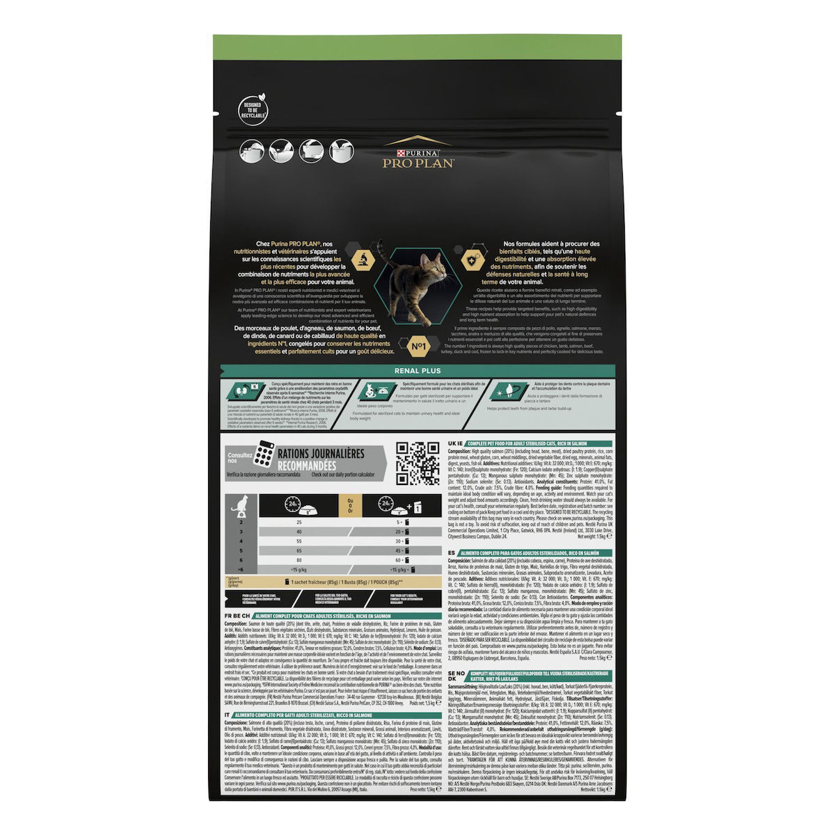 Purina Pro Plan Τροφή Για Στειρωμένες Γάτες Σολομός 1,5kg Purina Pro Plan Τροφή Για Στειρωμένες Γάτες Σολομός 1,5kg