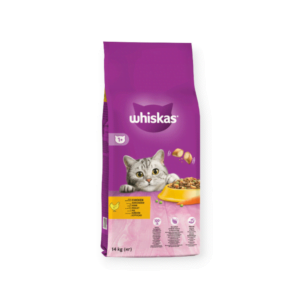 Whiskas Adult 1+ Πλήρης Και Ισορροπημένη Ξηρά Τροφή Για Γάτα Με Κοτόπουλο 14kg
