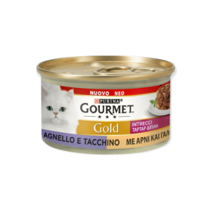 Gourmet Gold Υγρή Τροφή Γάτας Ταρτάρ Με Αρνί Και Γαλοπούλα 85gr