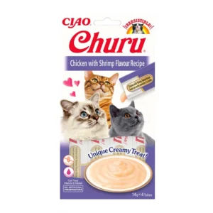 Λιχουδιά Γάτας Churu Cat Chicken & Shrimp 56gr
