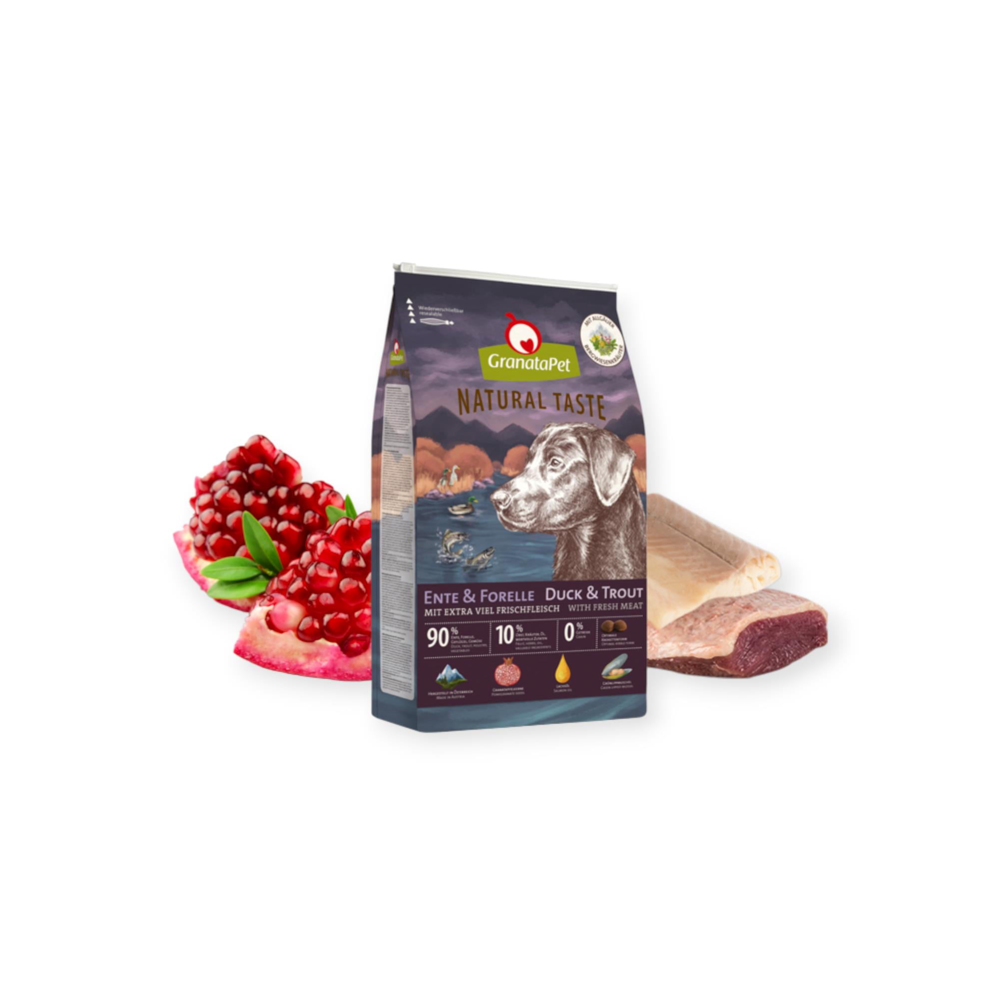 GRANATAPET NATURAL TASTE ADULT DUCK AND TROUT 4kg