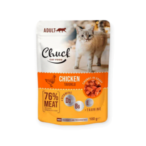 Chuck Cat Υγρή Τροφή Για Γάτες Με Κοτόπουλο 100gr