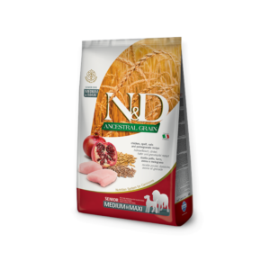 N&d Low Grain Dog Chicken & Pomegranate Senior Medium & Maxi 12kg