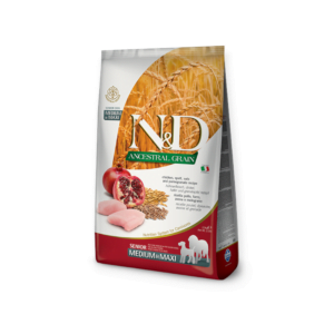 N&d Low Grain Dog Chicken & Pomegranate Senior Medium & Maxi 12kg