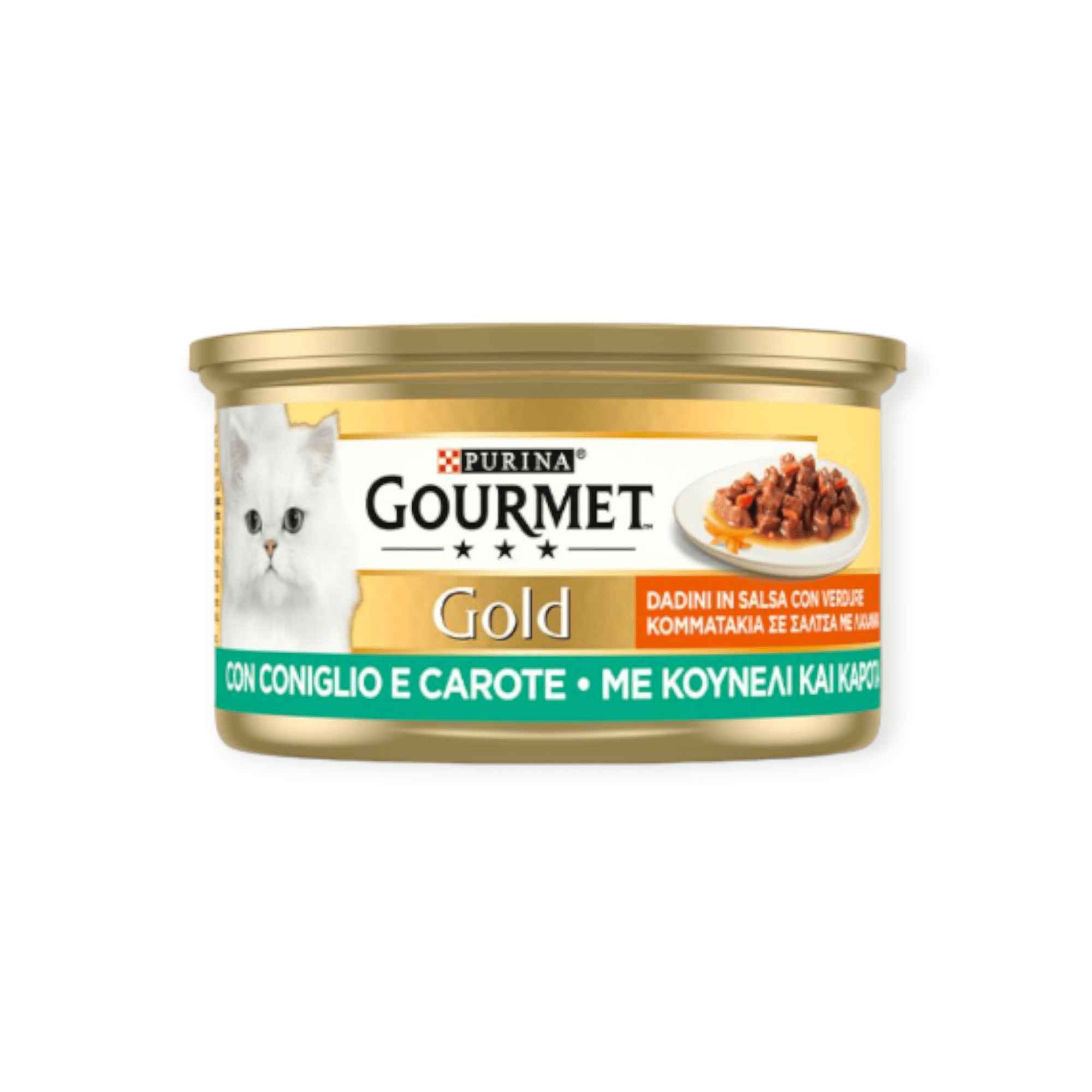 Gourmet Gold Υγρή Τροφή Γάτας Κομματάκια Σε Σάλτσα Κουνέλι & Καρότα 85gr