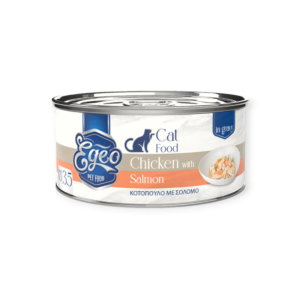 Yγρή Τροφή Γάτας Egeo Adult Κοτόπουλο Με Σολομό Σε Σάλτσα 70gr