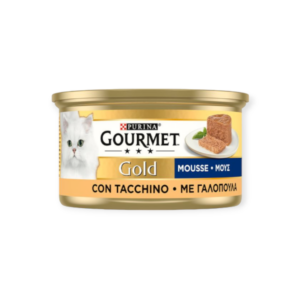 Gourmet Gold Υγρή Τροφή Γάτας Μους Με Γαλοπούλα 85gr