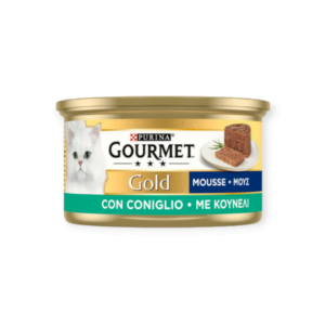 Gourmet Gold Υγρή Τροφή Γάτας Μους Με Κουνέλι 85gr