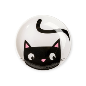 Glee Μπολ Σκύλου & Γάτας Κεραμικό Λευκό Μαύρο Wiggle O/S