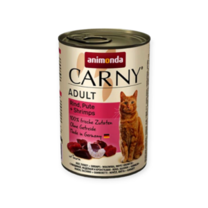 Υγρή Τροφή Γάτας Carny Με Βοδινό Γαλοπούλα & Γαρίδες 800gr