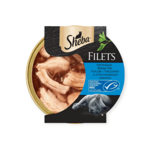 Υγρή Τροφή Γάτας Sheba Filets Κοτόπουλο & Τόνο 60gr