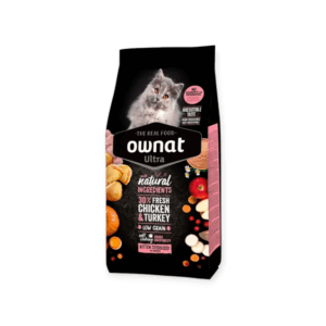 Ownat Ultra Kitten Sterilized Τροφή Για Στειρωμένα Γατάκια με Κοτόπουλο & Γαλοπούλα 1,5kg