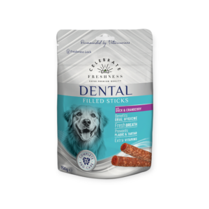 Λιχουδιά Σκύλου Celebrate Freshness Dental Filled Sticks Duck & Cranberry 150gr Λιχουδιά Σκύλου Celebrate Freshness Dental Filled Sticks Duck & Cranberry 150gr