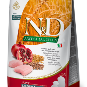 N&D Grain Free Pumpkin Chicken & Pomegranate Puppy Medium & Maxi 12kg N&D Grain Free Pumpkin Chicken & Pomegranate Puppy Medium & Maxi 12kg
