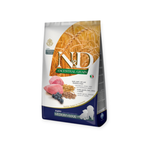 N&D Low Grain Dog Lamb & Blueberry Puppy Medium & Maxi 2,5kg