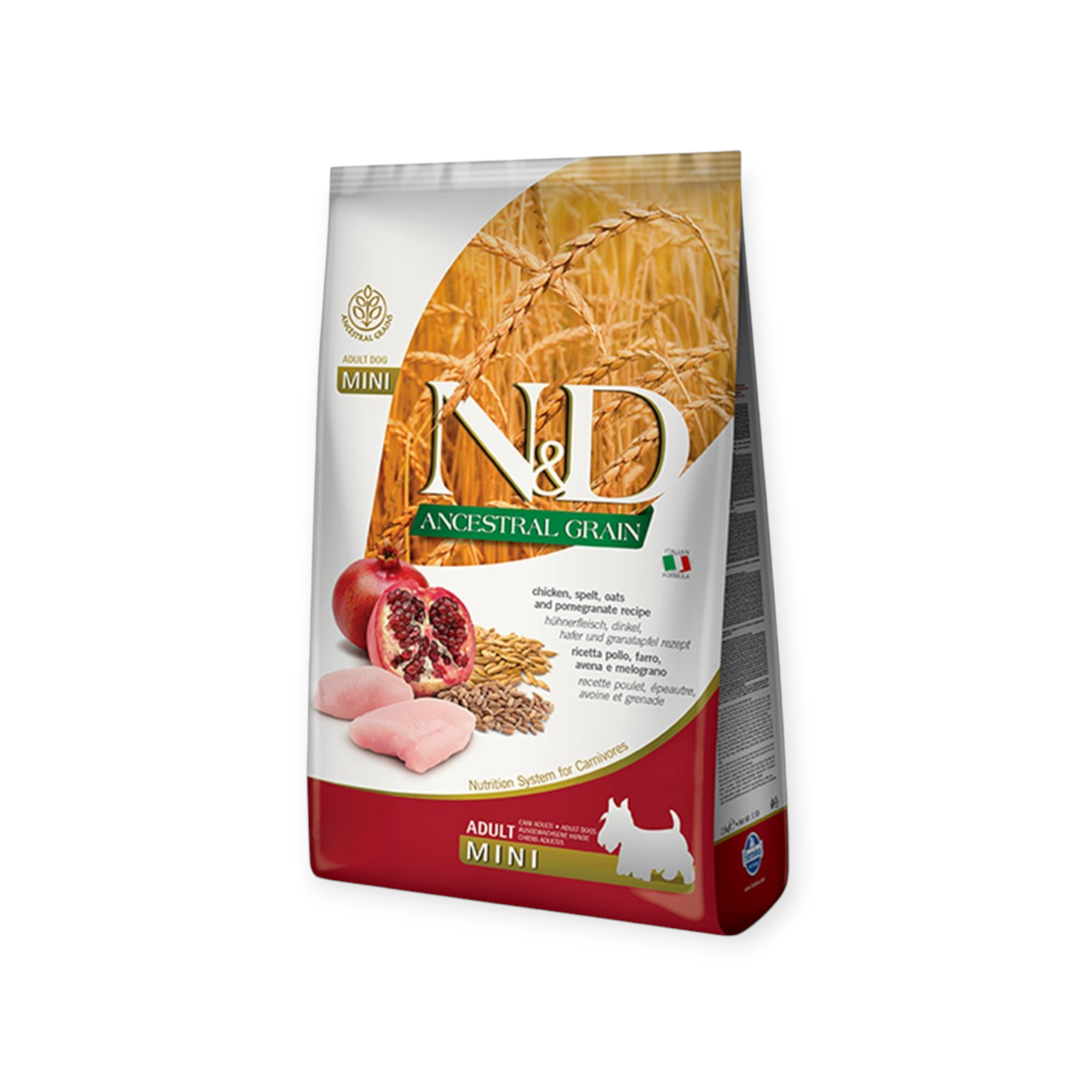 N&D Low Grain Dog Chicken & Pomegranate Adult Mini 2.5KG N&D Low Grain Dog Chicken & Pomegranate Adult Mini 2.5KG