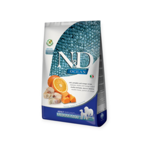 N&D Dog Ocean Codfish & Pumpkin Adult Medium & Maxi 12 Kg N&D Dog Ocean Codfish & Pumpkin Adult Medium & Maxi 12 Kg